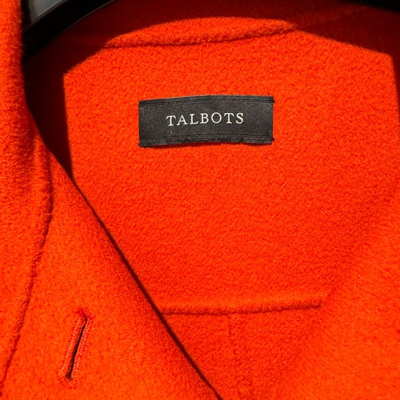Vintage Talbots Wool Jacket Blazer Size S Burnt Orange - Picture 2 of 4